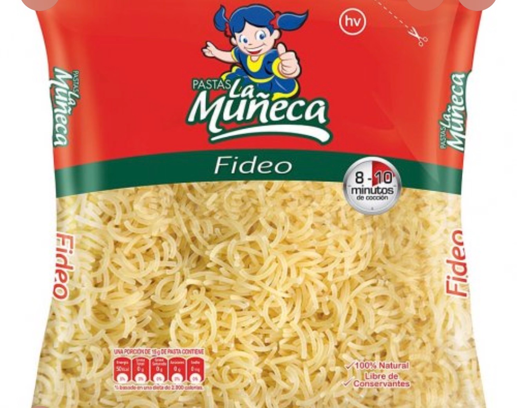 [4744322] PASTA  LA MUÑECA FIDEO  X UND X 250 GR