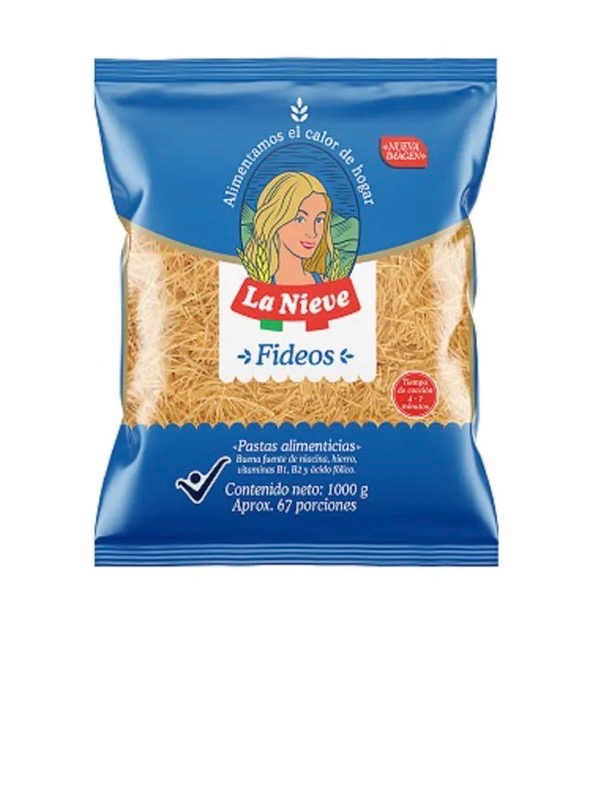 [3080094] PASTA FIDEO  LA NIEVE  UND X 500 GR