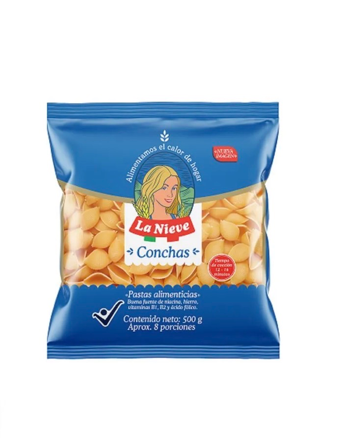 [2352916] PASTA CARACOL  LA NIEVE UND X 500 GR