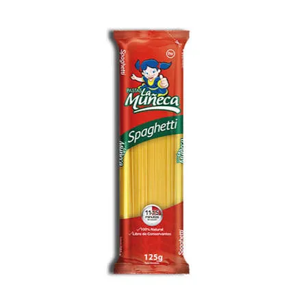[1811881] PASTA LARGA  LA MUÑECA PACA  X 48 UND X 125 GR
