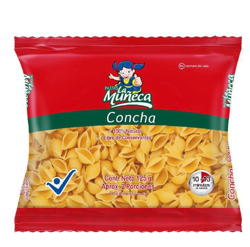 [3291644] PASTA LA MUÑECA CONCHA  X UND X 125 GR