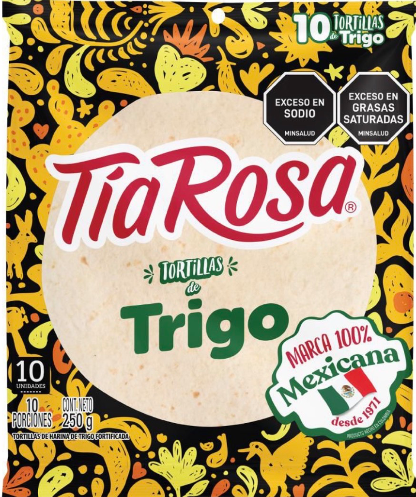 [7705326081827] TORTILLAS TIA ROSA X 10 UND X 250 GR