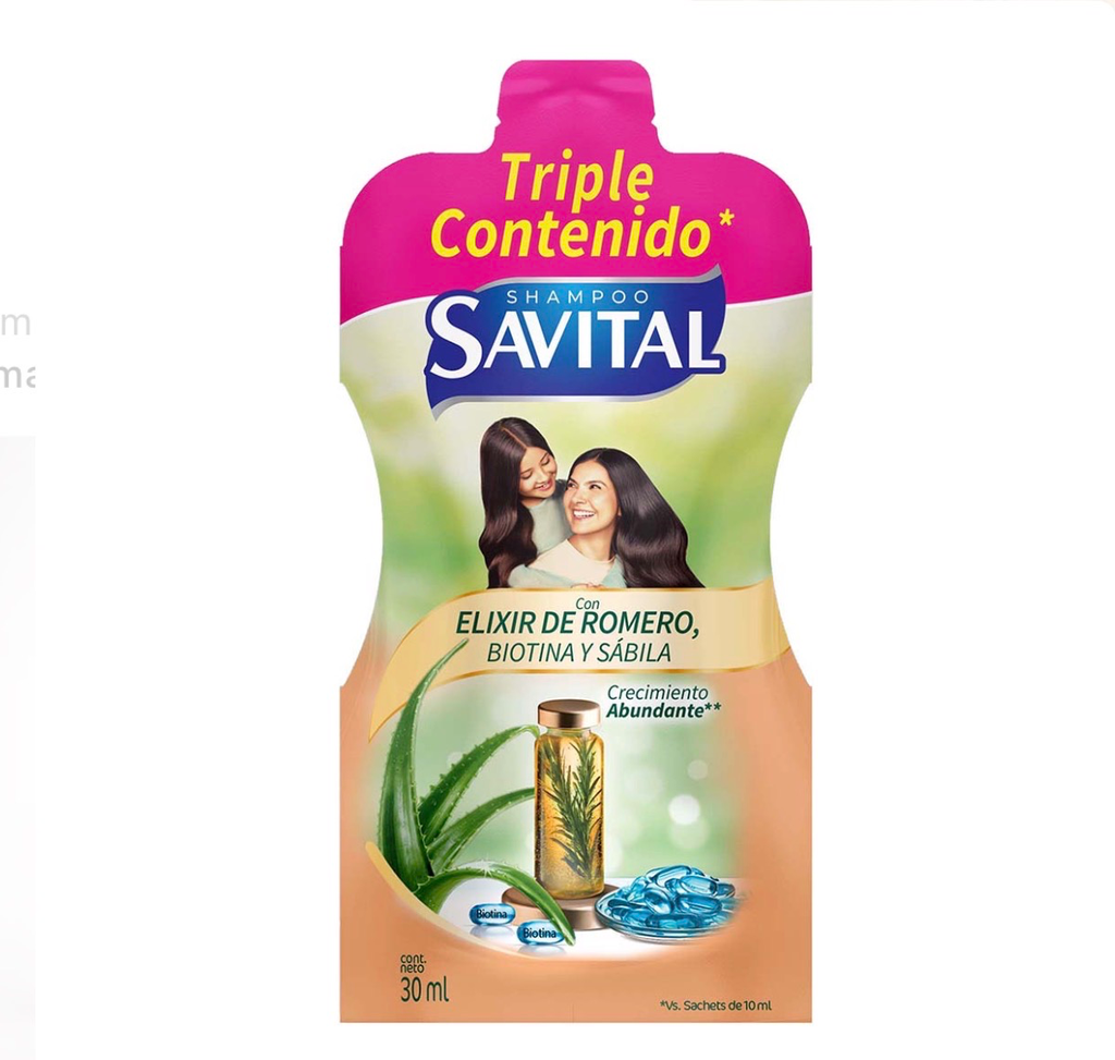 [9849] SAVITAL  SHAMPOO  X 16 DISPLAY X 20 SOBRES X 30 ML