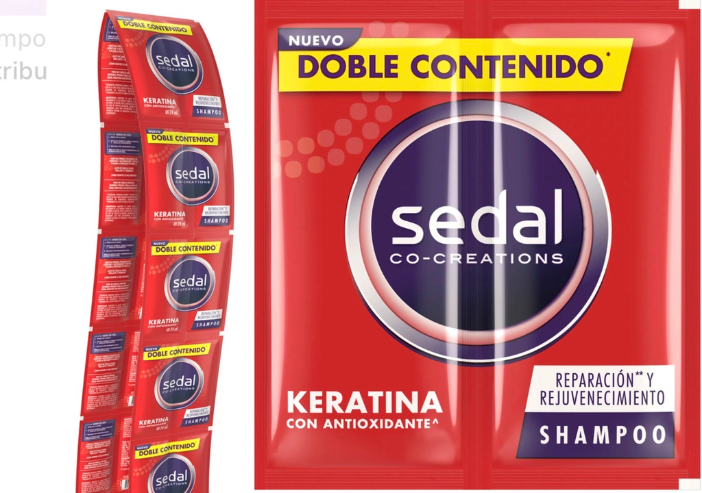 [9291885] SEDAL  SHAMPOO ROJO SOBRE SACHET TIRA  X 12 UND X 10 ML