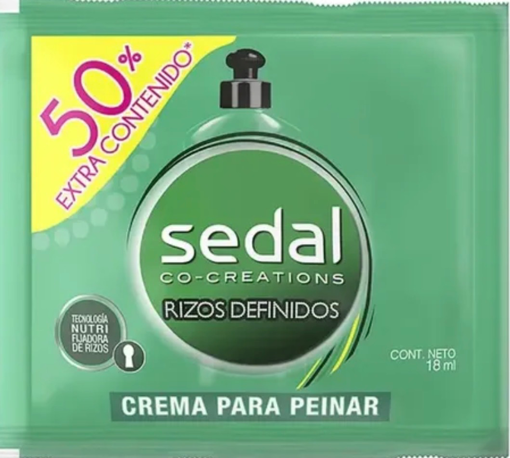 [6099612] SEDAL  CREMA PARA PEINAR SOBRE SACHET TIRA  X 12 UND X 10 ML