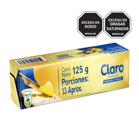 [8156250] MANTEQUILLA BARRA CLARO X 4 UNI X 125 GR