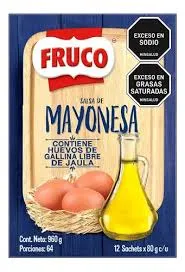[8769270] MAYONESA FRUCO SOBRE DISPLEY X 12 UNI X 80 GR