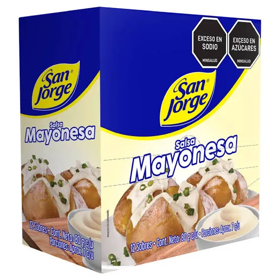 [2886165] MAYONESA  SOBRE SAN JORGE DISPLEY X 12 UND X 80 GR