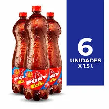 [5024022] PONY MALTA PLASTICA PACA X 6 UND X 1.5 LT