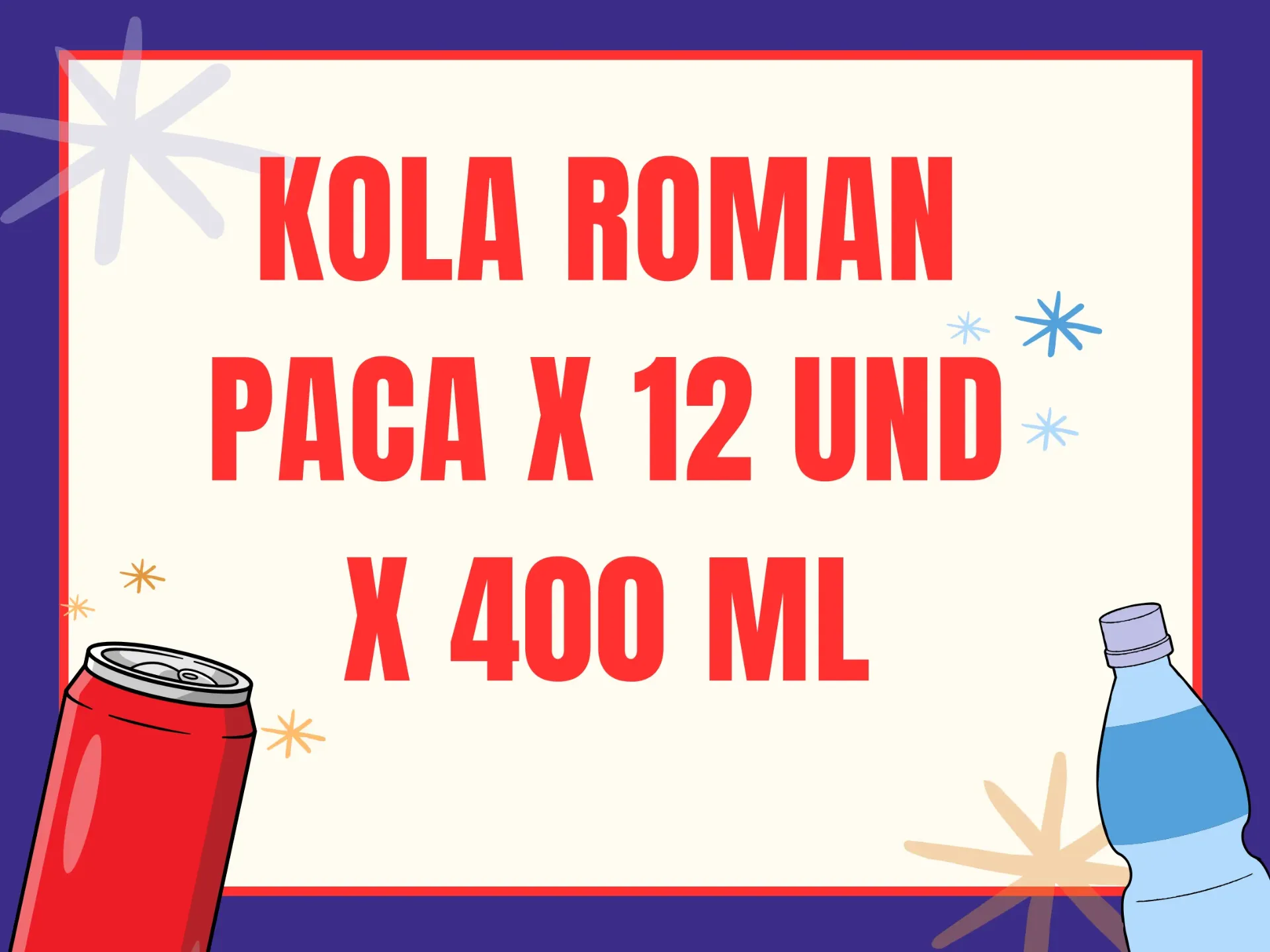 [6026857] KOLA ROMAN FLEXY PACA X 12 UNI X 400 ML