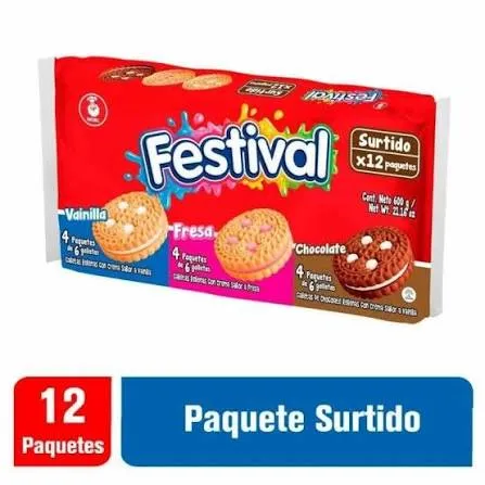 [5097755] GALLETA FESTIVAL BOLSA X 12 PAQUETE