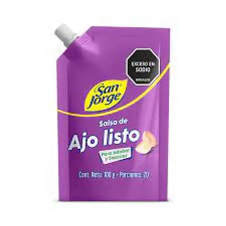 [0811028] SALSA DE AJO BARY DOYPACK X 100 GR