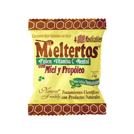 [9033313] MIELTERTOS PASTILLAS SOBRE X 4 UND X 14 GR