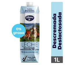 [37933] LECHE ALPINA DESLACTASODA-DESCREMADA TETRA X 1000 ML