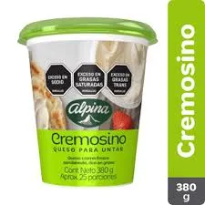 [37917] QUESO ALPINA CREMOSINO X 380 GR