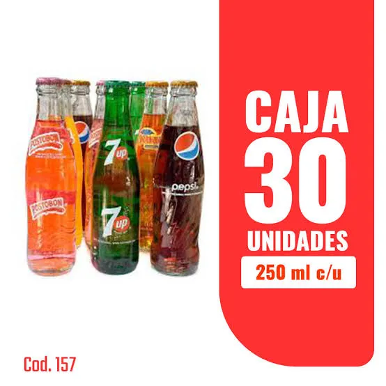 [3289] POSTOBON BOTELLA  SURTIDA PACA X 30 UND X 250 ML