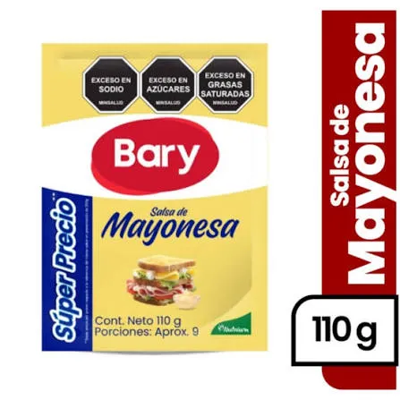 [7702439392758] MAYONESA BARY DOYPACK X 110 GR