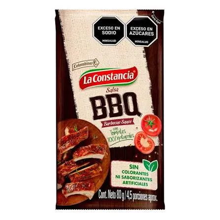 [2824] SALSA BBQ LA CONSTANCIA DISPLAY X 6 UND X 80 GR