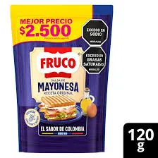 [7702047041284] MAYONESA FRUCO DOYPACK X 120 GR