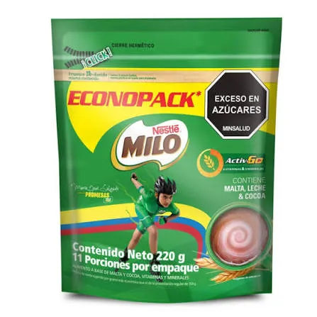 [2741] MILO BOLSA CIERRE X 220 GR