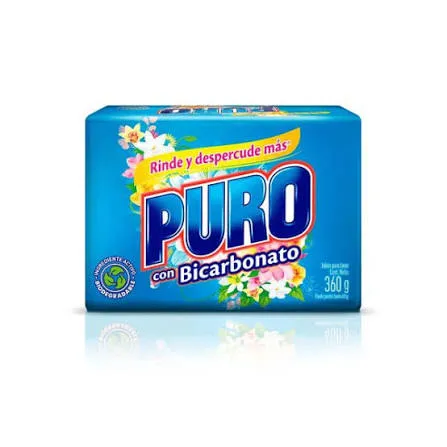 [7702191451342] JABON DE LAVAR PURO AZUL CON BICARBONATO BARRA X 180 GR