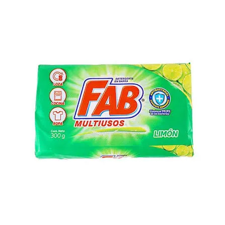 [7702191163443] JABON DE LAVAR FAB COMPACTO BARRA X 200 GR