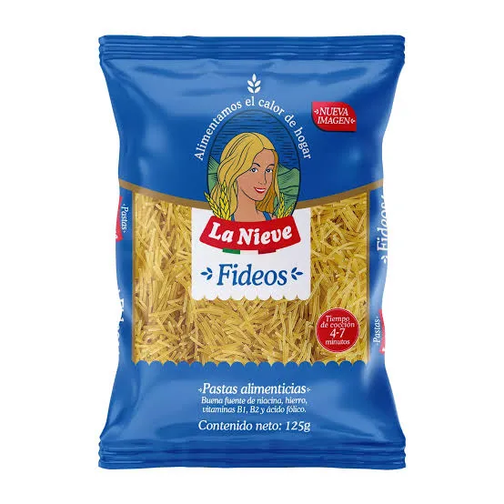 [7707237417252] PASTA FIDEO LA NIEVE BOLSA X 125 GR